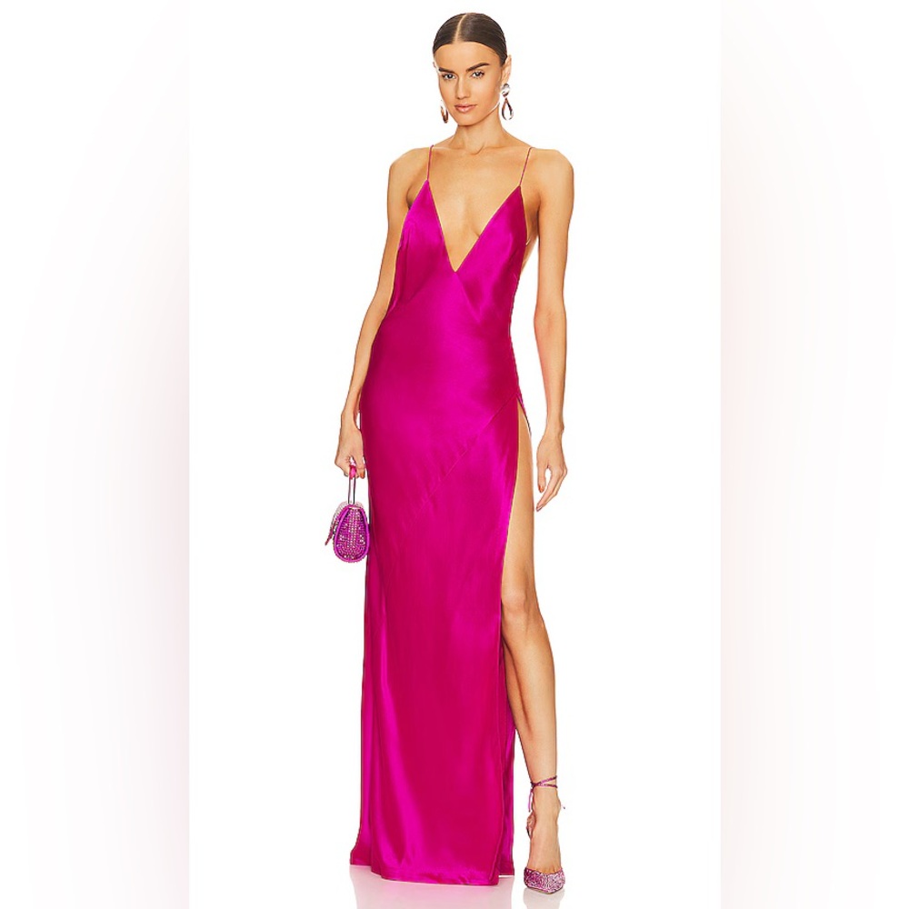 RETROFETE Paloma Gown in Neon Pink Size XS and tailored